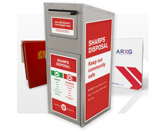 American-Rx-Group-solutions-medication-recycling-program-RX-Disposal-be-a-comunity-leader-SharpsKiosk_38G_18G-Mailback